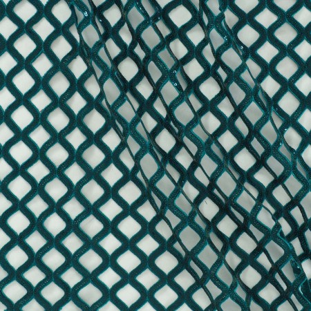 Bottle green macro net sequins